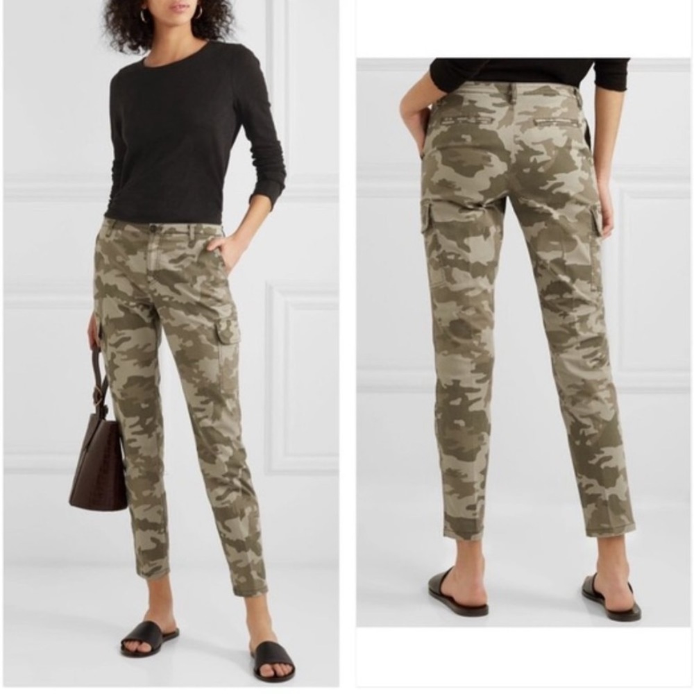 ATM Slim Camo Cargo Pant, Size 0